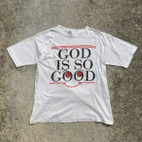 【XL】90s BIG!T「GOD IS SO GOOD」プリントTシャツ 白■ビンテージ オールド レトロ アメリカ古着 スマイル ビッグサイズ