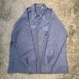 画像9: 【L/XL】70s UNKNOWN 刺繍入り 長袖シャンブレーシャツ 青■ビンテージ オールド レトロ アメリカ古着 動物 ビッグサイズ ワークシャツ