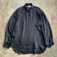 画像1: 【L/XL】I.O.U. 長袖シルクシャツ ブラック 黒■ビンテージ オールド レトロ アメリカ古着 90s-2000s 片ポケ ビッグサイズ (1)