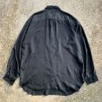 画像6: 【L/XL】I.O.U. 長袖シルクシャツ ブラック 黒■ビンテージ オールド レトロ アメリカ古着 90s-2000s 片ポケ ビッグサイズ