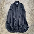 画像4: 【L/XL】I.O.U. 長袖シルクシャツ ブラック 黒■ビンテージ オールド レトロ アメリカ古着 90s-2000s 片ポケ ビッグサイズ