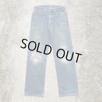 【W30】80s USA製 Levi's 501 デニムパンツ 青■ビンテージ オールド アメリカ古着 リーバイス ジーパン グランジ ダメージ オリジナル