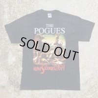 【L】デッドストック 2014s THE POGUES バンドTシャツ ブラック 黒■アメリカ古着 ツアーT ロック ケルティックパンク ポーグス