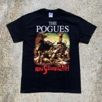 【M】デッドストック 2014s THE POGUES バンドTシャツ ブラック 黒■アメリカ古着 ツアーT ロック ケルティックパンク ポーグス