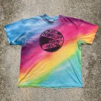 【XL】90s HAIGHT ASHBURY プリントTシャツ タイダイ■ビンテージ オールド アメリカ古着 ヘイトアシュベリー ヒッピー サマーオブラブ