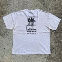 【L】AMP SHOW コンサート バンドTシャツ 白■ビンテージ オールド アメリカ古着 ロック ディープパープル フリートウッドマック 90s/Y2K