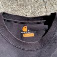 画像6: 【S】carhartt ワンポイントロゴ ポケットTシャツ ブラック 黒■アメリカ古着 カーハート ヘビーウェイト レディース ポケT 無地