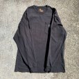 画像5: 【M/L】carhartt ワンポイントロゴ 長袖 ポケットTシャツ ブラック 黒■アメリカ古着 カーハート ヘビーウェイト ポケT 無地 ストア