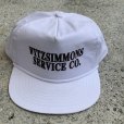 画像2: 【Free】FITZSIMMONS SERVICE CO. キャップ 白■ビンテージ オールド レトロ アメリカ古着 帽子