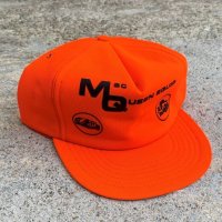 【Free】USA製 MacQUEEN EQUIPMENT キャップ オレンジ■ビンテージ オールド アメリカ古着 帽子 80s/90s 企業 スナップバック