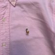 画像4: 【S ボーイズ20】USA製 Polo Ralph Lauren ボタンダウン 長袖シャツ ピンク■ビンテージ オールド アメリカ古着 ポロラルフローレン