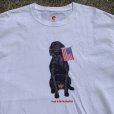 画像2: 【L】2000s Proud to Be An American 犬 動物 プリントTシャツ 白■ビンテージ オールド レトロ アメリカ古着 Y2K オールコット (2)