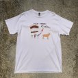 画像1: 【L】GILDAN「PICK THREE」プリントTシャツ 白■ビンテージ オールド アメリカ古着 Y2K 動物 オールコットン ギルダン (1)