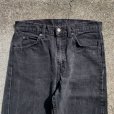 画像2: 【W31】Levi's 505 カットオフ ブラックデニムパンツ 黒■ビンテージ アメリカ古着 リーバイス テーパード 90s 後染め オレンジタブ