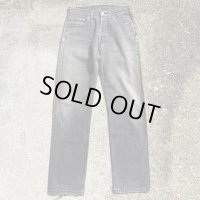 【W31】UK製 Levi's 501 ブラックデニムパンツ 黒■ビンテージ オールド ヨーロッパ古着 イギリス製 90s リーバイス ジーパン 後染め 