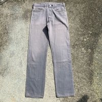 【W31】80s-90s USA製 Levi's 501 ブラックデニムパンツ 黒 グレー■ビンテージ オールド アメリカ古着 リーバイス 後染め オリジナル