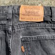 画像7: 【W31】Levi's 505 カットオフ ブラックデニムパンツ 黒■ビンテージ アメリカ古着 リーバイス テーパード 90s 後染め オレンジタブ