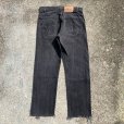 画像5: 【W31】Levi's 505 カットオフ ブラックデニムパンツ 黒■ビンテージ アメリカ古着 リーバイス テーパード 90s 後染め オレンジタブ