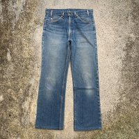 【W33】90s USA製 Levi's 517 ブーツカット デニムパンツ 青■ビンテージ オールド アメリカ古着 リーバイス ジーパン オレンジタブ