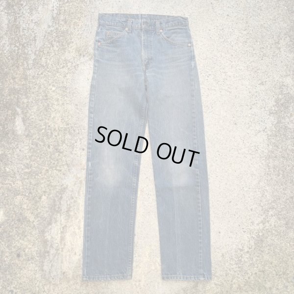 画像1: 【W28-W29】80s USA製 Levi's 505 テーパード デニムパンツ 青■ビンテージ オールド アメリカ古着 90s リーバイス ジーパン オレンジタブ