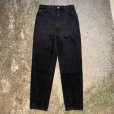 画像1: 【W30】90s Levi's 951 テーパード ブラックデニムパンツ 黒■ビンテージ オールド アメリカ古着 90s リーバイス ジーパン オレンジタブ (1)