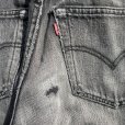 画像9: 【W31】UK製 Levi's 501 ブラックデニムパンツ 黒■ビンテージ オールド ヨーロッパ古着 イギリス製 90s リーバイス ジーパン 後染め 