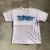 【XL】SLIPKNOT ハンドペイント バンドTシャツ 白■ビンテージ オールド アメリカ古着 スリップノット ヘヴィメタル コットン