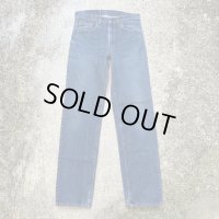 【W31-32】80s USA製 Levi's 505 テーパード デニムパンツ 青■ビンテージ オールド レトロ アメリカ古着 リーバイス ジーパン 