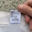 画像6: 【XL】USA製 Cotton Deluxe モックネック 長袖プリントTシャツ 生成り色■ビンテージ オールド アメリカ古着 90s ビッグサイズ ロンT