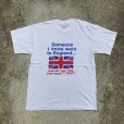 画像1: 【XL】90s ENGLAND ユニオンフラッグ プリントTシャツ 白■ビンテージ オールド アメリカ古着 90s コットン シングルステッチ (1)