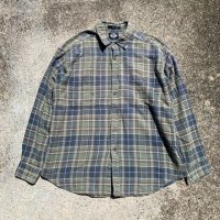 【L/XL】90s DOCKERS 長袖ライトネルシャツ 総柄■ビンテージ オールド アメリカ古着 ドッカーズ Levi's リーバイス