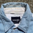 画像4: 【L/XL】Wrangler 切替 長袖シャツ ストライプ 白×水色■ビンテージ オールド レトロ アメリカ古着 ラングラー ウエスタン