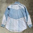 画像8: 【L/XL】Wrangler 切替 長袖シャツ ストライプ 白×水色■ビンテージ オールド レトロ アメリカ古着 ラングラー ウエスタン