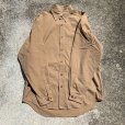 画像5: 【M/L】BANANA REPUBLIC コットン チノ 長袖シャツ ベージュ 無地■ビンテージ オールド アメリカ古着 90s バナナリパブリック 片ポケ