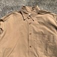 画像3: 【M/L】BANANA REPUBLIC コットン チノ 長袖シャツ ベージュ 無地■ビンテージ オールド アメリカ古着 90s バナナリパブリック 片ポケ