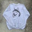 画像7: 【L/XL】Hanes 犬 プリントスウェット ライトグレー■ビンテージ オールド レトロ アメリカ古着 90s/2000s ヘインズ トレーナー 動物