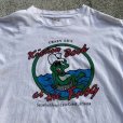 画像2: 【XL】90s ONEITA「crazy ed's」カエル 両面プリントTシャツ 白■ビンテージ オールド レトロ アメリカ古着 コットン オニータ ビール