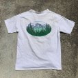 画像1: 【XL】90s USA製 H.L.MILLER プリントTシャツ 白■ビンテージ オールド アメリカ古着 オールコットン シングルステッチ 山 (1)