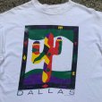 画像2: 【L】80s USA製 Hanes「DALLAS」サボテン プリントTシャツ 白■ビンテージ オールド アメリカ古着 ヘインズ コットン シングルステッチ