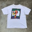 画像1: 【L】80s USA製 Hanes「DALLAS」サボテン プリントTシャツ 白■ビンテージ オールド アメリカ古着 ヘインズ コットン シングルステッチ (1)