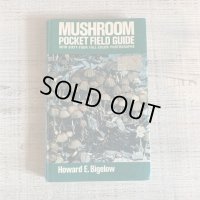 【18.4cm×11.5cm】70s「Mushroom Pocket Field Guide」マッシュルーム キノコ本 洋書■ビンテージ アンティーク アメリカ雑貨 図鑑 資料