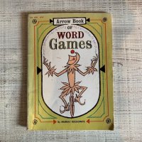 【20.5cm×14.8cm】60s Murray Rockowitz「Word Games」ゲーム本 洋書■ビンテージ アンティーク レトロ アメリカ雑貨 問題 アート