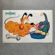 画像1: 【29.2cm×44.2cm】Walt Disney フルート＆フィガロ ランチョンマット ビニールシート■ビンテージ アンティーク ディズニー 60s No.2 (1)