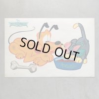【29.2cm×44.2cm】Walt Disney フルート＆フィガロ ランチョンマット ビニールシート■ビンテージ アンティーク ディズニー 60s No.2