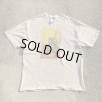 【XL】90s USA製 Hanes ネイティブアメリカン プリントTシャツ 白■ビンテージ オールド アメリカ古着 コットン シングルステッチ