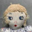 画像6: 【48cm】UNKNOWN ハンドメイド ドール ぬいぐるみ■ビンテージ アンティーク 人形 オブジェ インテリア 女の子 花柄 70s