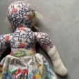 画像8: 【48cm】UNKNOWN ハンドメイド ドール ぬいぐるみ■ビンテージ アンティーク 人形 オブジェ インテリア 女の子 花柄 70s