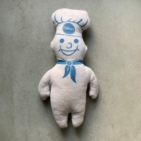 【35cm】Pillsbury ドゥボーイ ピロードール ぬいぐるみ■ビンテージ アンティーク 人形 オブジェ インテリア 70s ピルズベリー No.1 