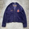 画像3: 【50 XL/XXL】USA製 FFA コーデュロイ ファーマーズジャケット ネイビー■ビンテージ オールド アメリカ古着 刺繍 ビッグサイズ