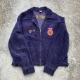 画像8: 【50 XL/XXL】USA製 FFA コーデュロイ ファーマーズジャケット ネイビー■ビンテージ オールド アメリカ古着 刺繍 ビッグサイズ